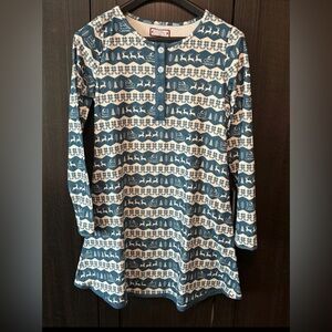 SweetHoney XS ladies teen lounge gown Pajamas sleigh ride Christmas